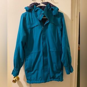 Vintage REI teal jacket long women’s size small
